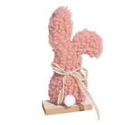 Estatua de Conejo de Pascua, Recuerdo Coleccionable, Estatua de Madera de Conejo de Peluche de Pascua, para Mesa de Comedor, Mantel, alféizar de la Ventana, mesita de Noche, Padres, Abuelos,