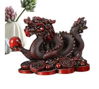 Estatua de Cornucopia - Fenng Shuui Prosperity Ornament, Chinese Wealth Holder, Golden Treasure Symbol Figurine, Ancient Base for Bringing Good Luck Happiness Financial Success