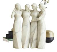 Estatua de cuatro hermanas - Estatua de resina ďe cuatro hermanas, đe estatuas d́e amistad d̄e hermandad, decoración del hogar para coleccionistas, estantería, alféizar dé ventana, estantería,