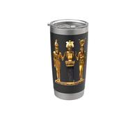 Estatua de de Horus Osiris e Isis de la Trinidad egipcia Vaso térmico de acero inoxidable de doble pared