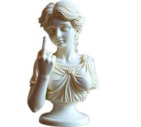 Estatua de dedo medio, escultura artística moderna rebelde, decoración provocativa para el hogar y la oficina, pieza de conversación única para hombres y mujeres