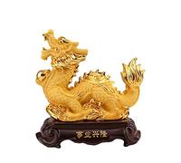 Estatua de dragón Chino, decoración para el hogar y la Oficina, Adornos de decoración de Mesa, decoración para la Riqueza y el éxito, Regalos de Buena Suerte