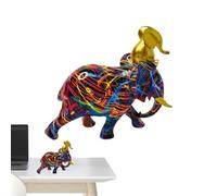 Estatua de elefante | Escultura de exhibición de resina | Estatuas de elefante para decoración del hogar, para mesa, sala de estar, oficina, entrada, guardería, tiendas, día de la madre, inauguración