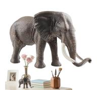 Estatua De Elefante | Figura De Elefante Juguete Educativo | Escultura Sólida Realista, Adorno Educativo Temprano para Niños Y Niñas En Biblioteca Jardín De Infancia Patio Trasero