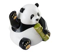 Estatua de Escritorio Panda - Oso De Energía Cinética, Resina Ecológica, Animados Escultura Animal Accesorios | Divertida Decoración Interior Para Ventana De Vehículo, Mesa De Trabajo, Kinderzi