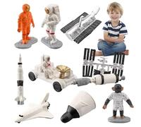 Estatua de estatuilla de astronauta - 10 figuras de acción del espacio exterior - Juguetes de astronåuta decoración de escritorio | Divertidas figuras coleccionables de astronauta, regalos para niños
