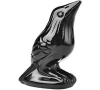 Estatua De Estatuilla De Cuervo De Obsidiana Negra Tallada a Mano Piedra Preciosa Reiki Piedra Curativa Estatua De Cuervo Lucky Guardian Pocket Decoración De Fiesta De Halloween