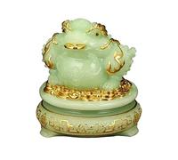 Estatua de Feng Shui, Escultura de Feng Shui de la Suerte y Adornos de Sapo de Tres Patas Que atraen la Riqueza y mejoran la Fortuna, decoración Zen.
