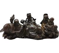 Estatua De Feng Shui, Estatua De Fu Lu Shou, Escultura De Latón De Los Tres Dioses, Decoración De La Oficina En El Hogar, Regalo De Bendición De Joyería Saludable Y De Longevidad