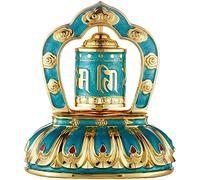 Estatua De Feng Shui, Rueda De Oración Solar Budista para Coche, Estatua De Decoración De Budismo Tibetano para El Hogar Interior, Regalos De Decoración De Oración Religiosa para Amigos Regalo De