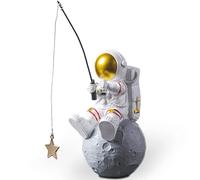 Estatua de figura de astronauta Escultura de figura de estrella de pesca de astronauta para