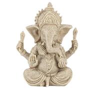 Estatua de Ganesha, Resina de Piedra Arenisca, Estatua de Dios Elefante Ganesha Indio, Escultura de Buda Fengshui, decoración del hogar, Manualidades