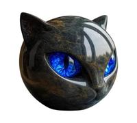 Estatua de Gato de Lujo Negra, Decoración para el Hogar y Regalos, Decoración de Gatito Tallada A Mano, Lindos Regalos Perfectos para Amantes de los
