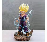 Estatua de Gohan Super Saiyan 2 de Dragon Ball Z de 26 cm, con Dos Cabezas Intercambiables, Base y Chasis Decorativo, Regalo de Anime about 26cm
