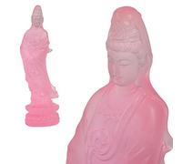 Estatua de Guan Yin, Quan Yin, Kwan Yin en viento, estatua de Buda Kuan Yin - Estatua de meditación Zen, diosa de la misericordia y la compasión en el viento, hecha a mano para meditación, yoga, decoración espiritual de Feng Shui