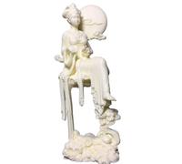 Estatua de Hada Chang'e Volando a la Luna, Diosa Lunar Mitológica China, Escultura, Adorno, Decoración para el Hogar, Sala de Estar, Estante, Loft, Blanco