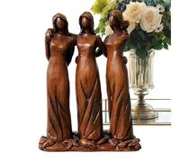 Estatua de hermanas por mi lado, escultura de amistad coleccionable, figuras de amistad para mujeres, hogar, apartamento, dormitorio, sala de estar, estantería, armario