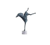 Estatua de Hierro Fundido de Modelado Abstracto de Mesa, decoración China de Escritorio para el hogar, artesanía, Oficina (Color: B)
