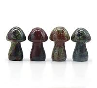 Estatua De Hongo De Piedra De Cristal De Colores, Gemas De Cristal Curativas Talladas, Decoración Del Hogar, Pecera, Piedras Naturales,Piedra De Sangre De Dragón