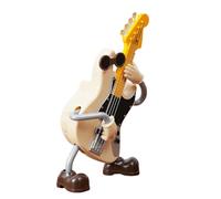 Estatua de instrumento musical - Mini guitarra de mesa coleccionable, perfecta para los amantes de la música, niños y niñas, ideal para estanterías, mesita de noche, sala de estudio, sala de estar