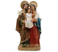 Estatua de interior de la Sagrada Familia | Cuenta con María y José sosteniendo al niño Jesús | Decoración cristiana clásica para el hogar | Gran regalo católico para bodas e inauguración de la casa