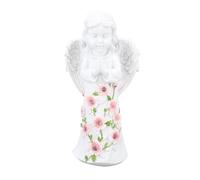 Estatua de Jardín Solar de ángel con Suculenta, Adorable Regalo para los Amantes del Jardín, Figura Decorativa de Jardín, Patio, Patio, Estanque, Césped