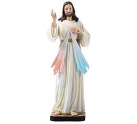 Estatua de Jesucristo - Estatuas de los Santos, Decoración Religiosa de Estatuas | Decoración de Jardín Cristiano, Escultura Sagrada Cristo Con Mano Elevada Ora Por