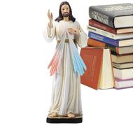 Estatua De Jesucristo | Estatuas De Santos, Estatua Religiosa | Christian Garden Décor, Holy Christus Escultura Con Levantamiento De La Mano, Orando Por