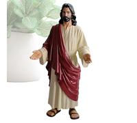 Estatua de Jesús, decoración religiosa sagrada con bata | Estatua de Jesús de corazón sagrado | para oración de escritorio, Acción de Gracias, de cumpleaños, hogar, oficinas, sala de estar