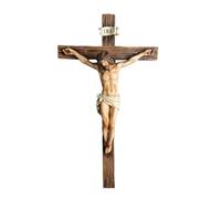 Estatua de Jesús - resina, decoración interior de estatuilla religiosa | Diseño elegante detallado, hogar espiritual e iglesia, estatuilla de Jesús para pared, mesa, estantería, decoración de la