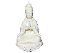 Estatua de la diosa china, hermosa estatua de Kuan Yin, estatua de Quan Yin, diosa de la misericordia, estatua de Buda Guan Jin, estatua de Guan Yin, estatua de nuez de marfil