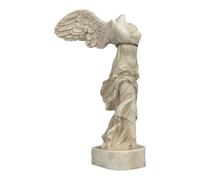 Estatua de la diosa griega de la victoria de Samotracia con alas en color gris, 19,8 cm
