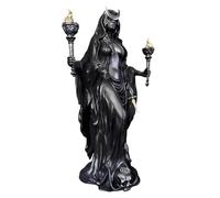 Estatua de la Diosa Griega Hécate con Perros, Estatua de Resina de la Bruja de la Noche, Resistente al Desgaste, para decoración de Escritorio del hogar B