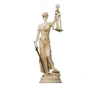 Estatua De La Diosa Griega Themis, Regalo del Abogado De La Escultura De La Justicia De La Dama Ciega De Color Dorado