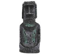 Estatua de la Isla de Pascua, Réplica de Resina Estatuas de Piedra de Imitación Isla Pascua Cabeza de Pascua Decoraciones Peces Artificiales Equipo Acuario Realista Adorno Resina(Roman Portrait)