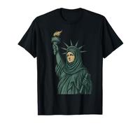 Estatua de la Libertad con hiyab Cool Design político Camiseta