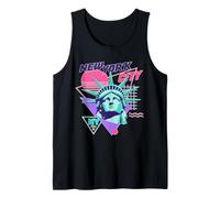 Estatua De La Libertad De La Ciudad De Nueva York Retro Vaporwave Estética Camiseta sin Mangas