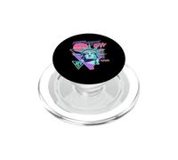 Estatua De La Libertad De La Ciudad De Nueva York Retro Vaporwave Estética PopSockets PopGrip para MagSafe