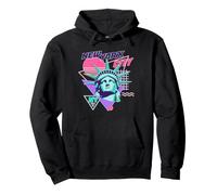 Estatua De La Libertad De La Ciudad De Nueva York Retro Vaporwave Estética Sudadera con Capucha