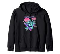 Estatua De La Libertad De La Ciudad De Nueva York Retro Vaporwave Estética Sudadera con Capucha