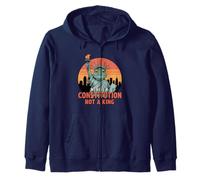 Estatua de la Libertad de la Rana Tenemos una Constitución No un Rey Sudadera con Capucha