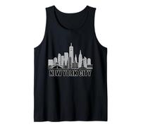 Estatua De La Libertad De Nueva York Horizonte Del Corazón De La Libertad NY Lover Camiseta sin Mangas