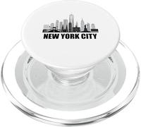 Estatua De La Libertad De Nueva York Horizonte Del Corazón De La Libertad NY Lover PopSockets PopGrip para MagSafe