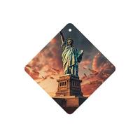Estatua de la Libertad en Nueva York, 10 tarjetas de ambientador, perfumadas para coche, hojas aromáticas para uso en coche