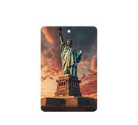 Estatua de la Libertad en Nueva York, 10 tarjetas de ambientador, perfumadas para coche, hojas aromáticas para uso en coche