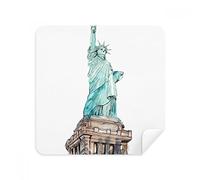 Estatua de la Libertad en Nueva York Harbor Gafas Limpieza de gamuza Limpiador de pantalla de gamuza de gamuza 2 piezas