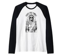 Estatua de la Libertad Feminista Tatuada Tatuada Feminista Feroz Libre Camiseta Manga Raglan