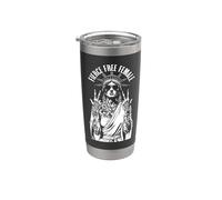 Estatua de la Libertad Feminista Tatuada Tatuada Feminista Feroz Libre Vaso térmico de acero inoxidable de doble pared