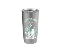 Estatua de la Libertad Feminista Tatuada Tatuada Feminista Feroz Libre Vaso térmico de acero inoxidable de doble pared