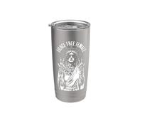 Estatua de la Libertad Feminista Tatuada Tatuada Feminista Feroz Libre Vaso térmico de acero inoxidable de doble pared